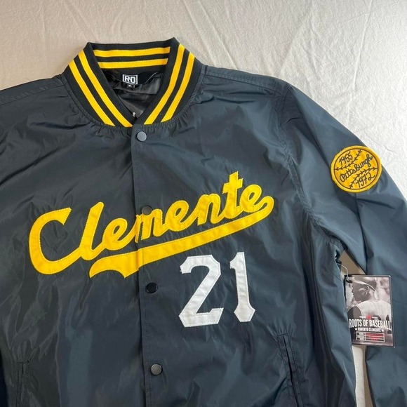 New with tags Roots of Baseball Retro Clemente varsity button up jacket size XL - Picture 2 of 8